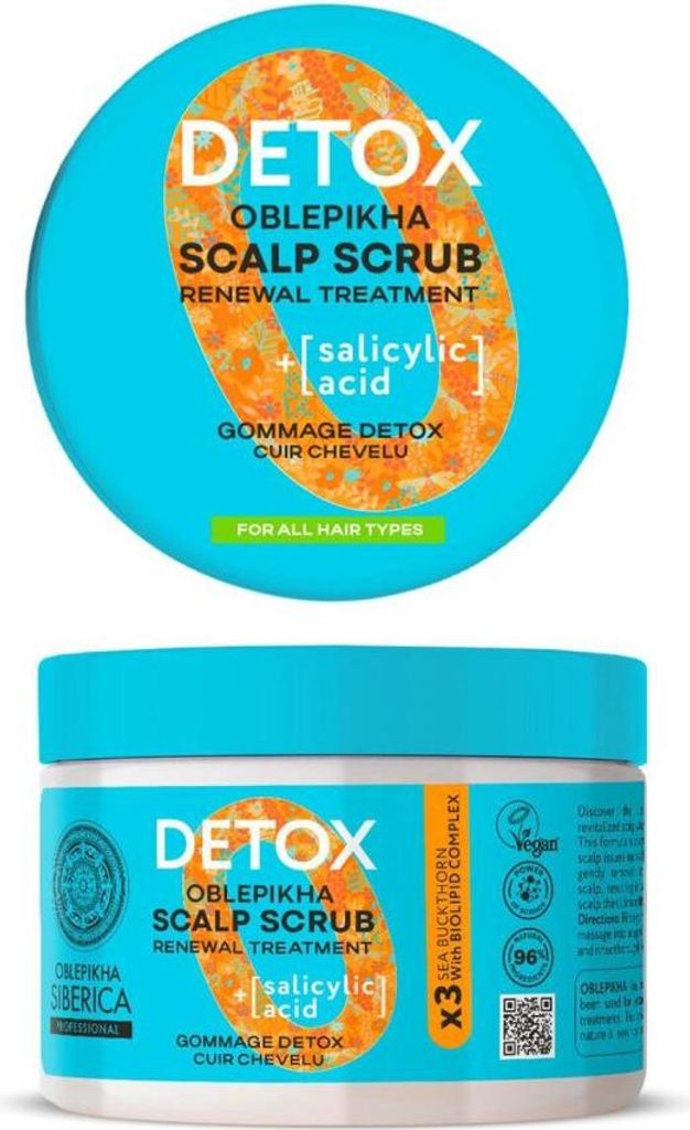 Natura Siberica Oblepikha O Detox Scalp Scrub. For all hair types, 300 ml