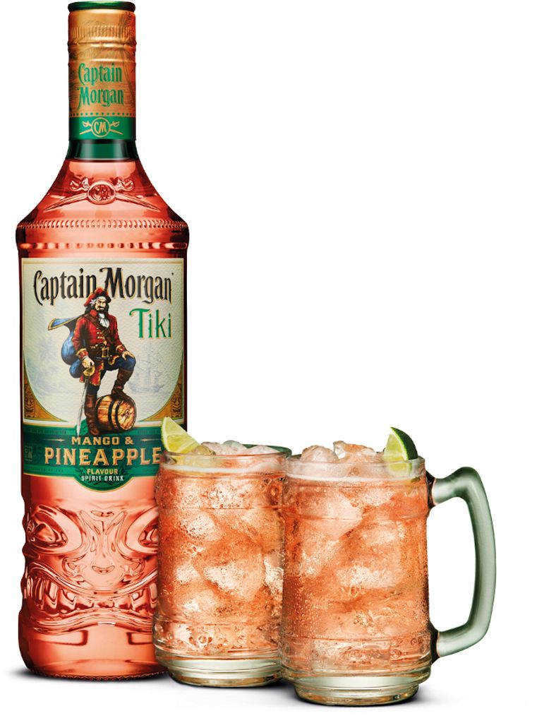 Captain Morgan Mango Spirit & Tiki Pineapple