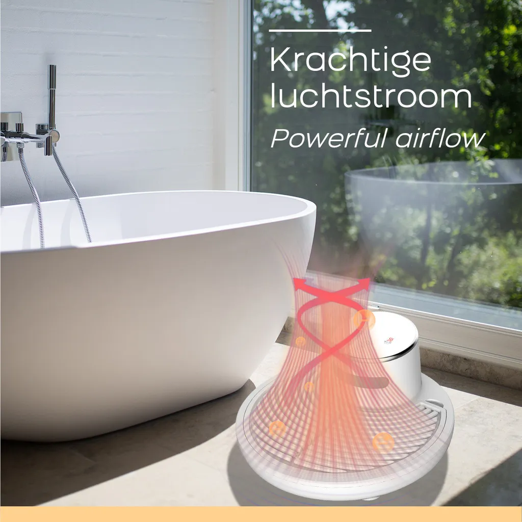 Sèche-corps électrique 1200W Orange Care avec séchage rapide 360° - 5