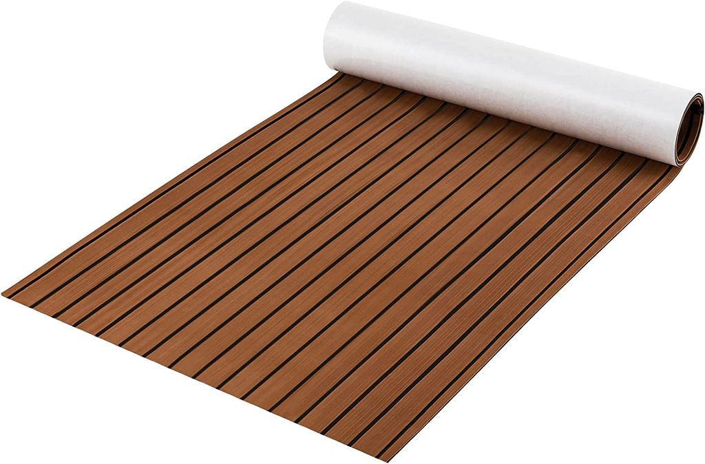 SWANEW Bodenbelag Matte Antirutschmatte Deck Teppich Teak EVA
