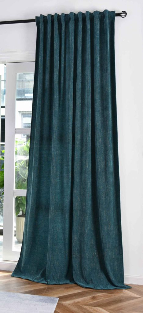 Jacquard-Vorhang mit Lurex-Effektgarn HxB 245x135 cm Grün Gold »HAVANNA« Multiband-Aufhängung: Luxus für Ihr Zuhause, 2023340