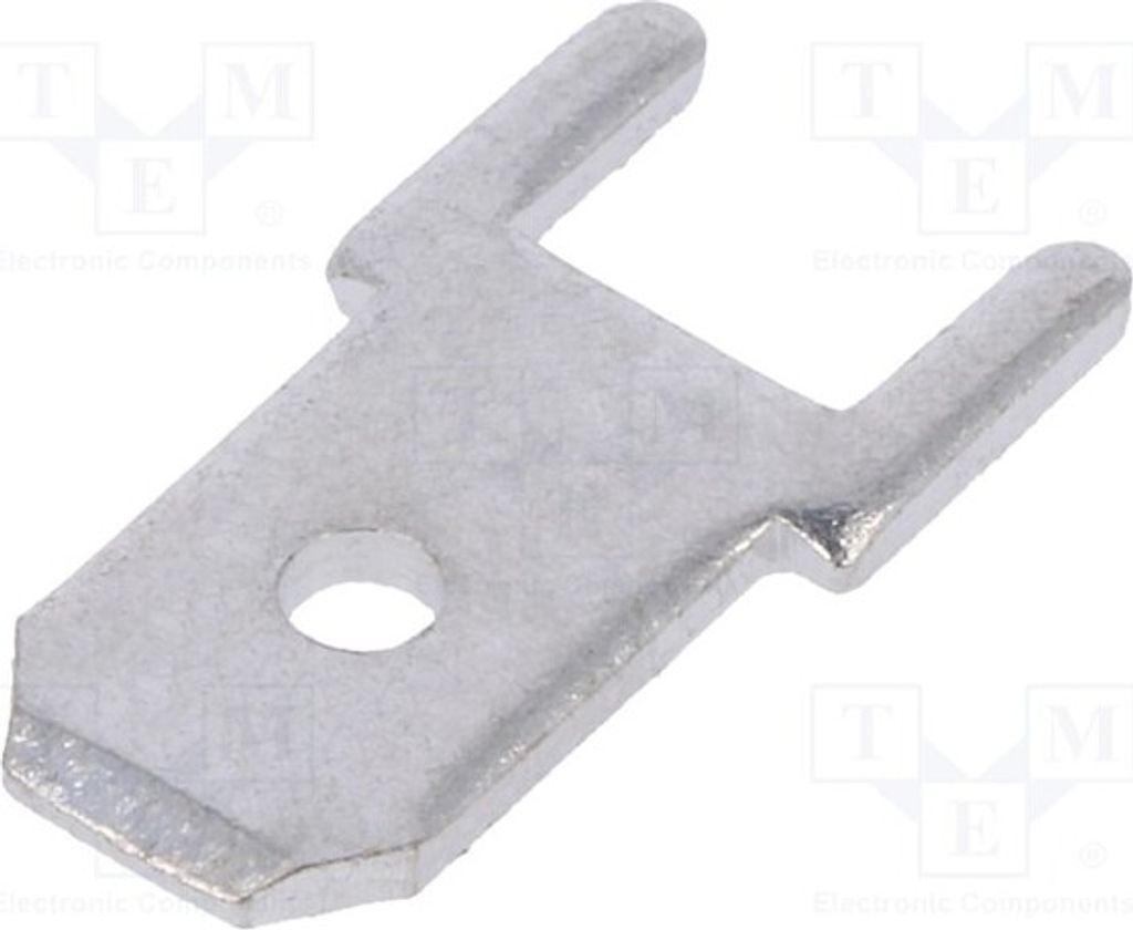 20x Verbinder: flach verbert LS1560 -Lötanschlüsse 0,8mm männlich 4,8mm THT Messing