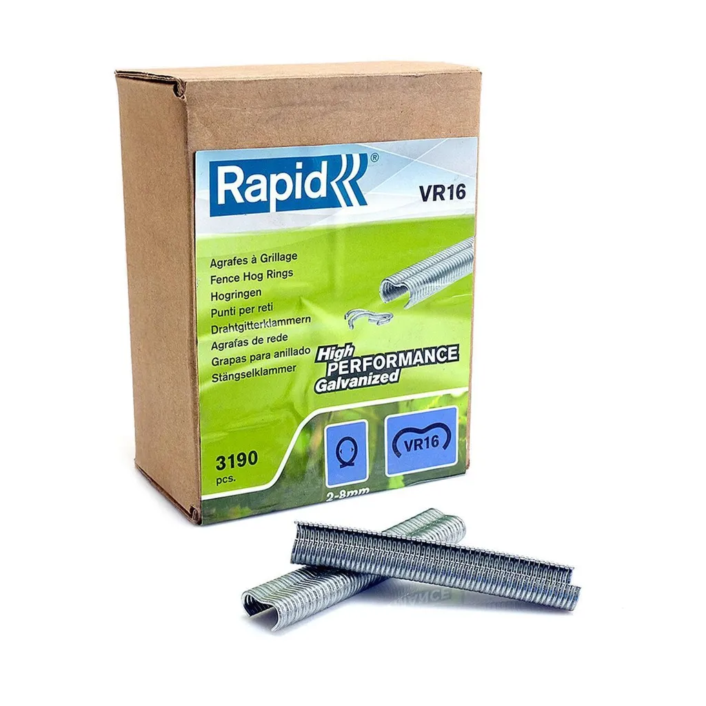 Agrafes pour Clôture VR16 Rapid - Solution de Fixation Grillages 2-8mm 3190 - 15