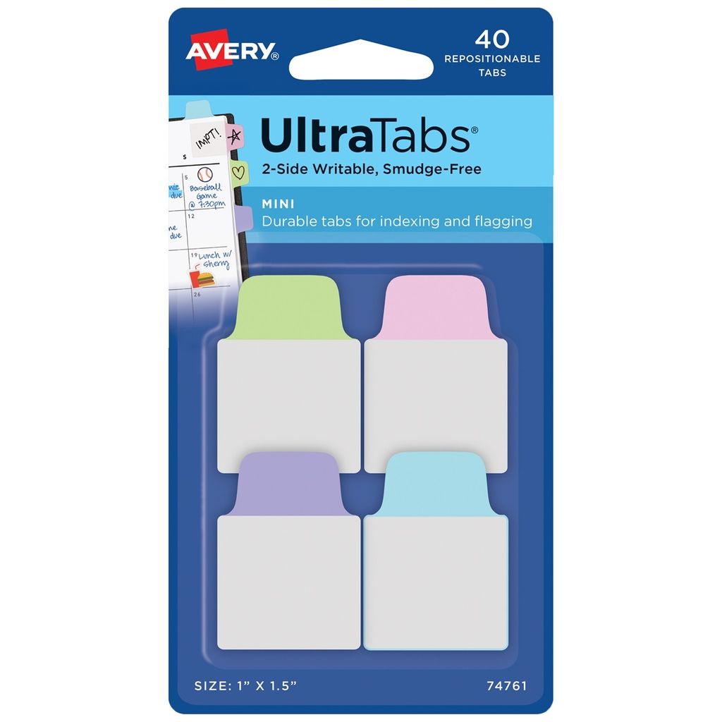 AVERY Zweckform 74761 AVERY Zweckform UltraTabs Mini Immagine del prodotto 