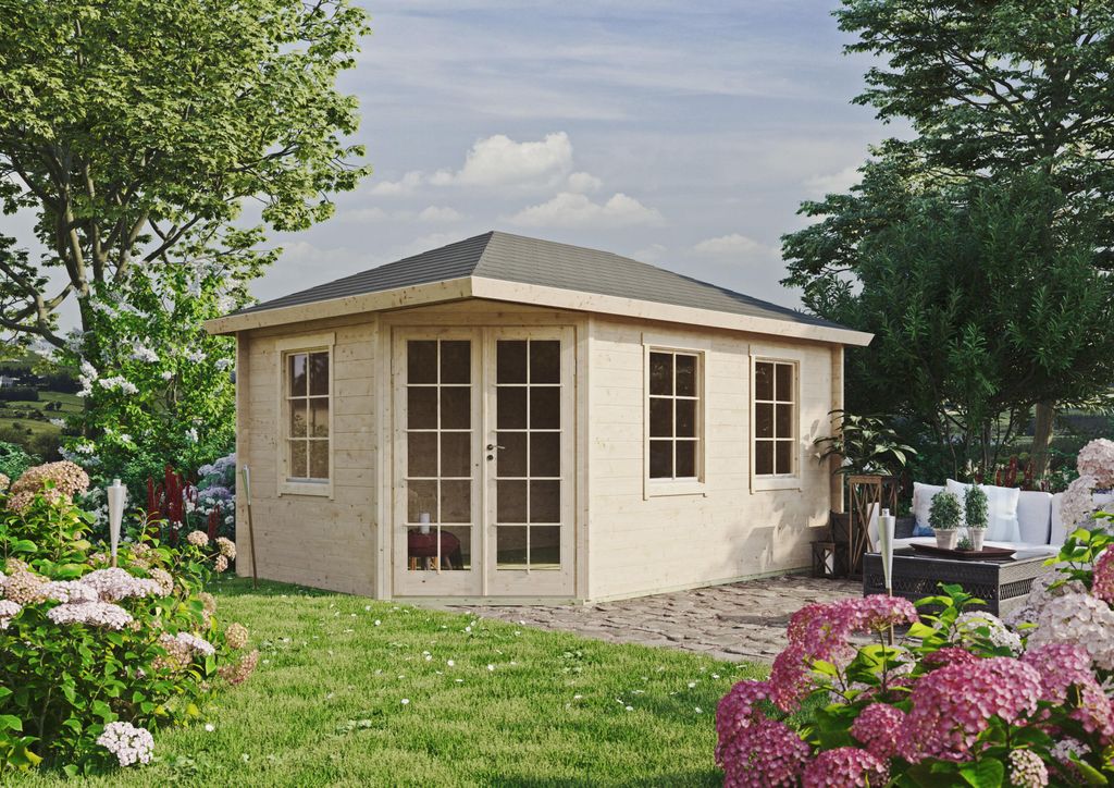 Fjordholz Gartenhaus Modell Kiano 44 D