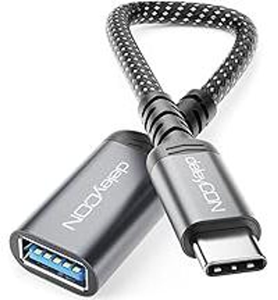 USB C auf USB Adapter 10 Gbps OTG Typ-C Stecker auf USB-A Buchse Kabel für iPhone 17/16/15 Air Pro Max, Galaxy S25/S24/S23, A56, A16, Tablet, MacB...