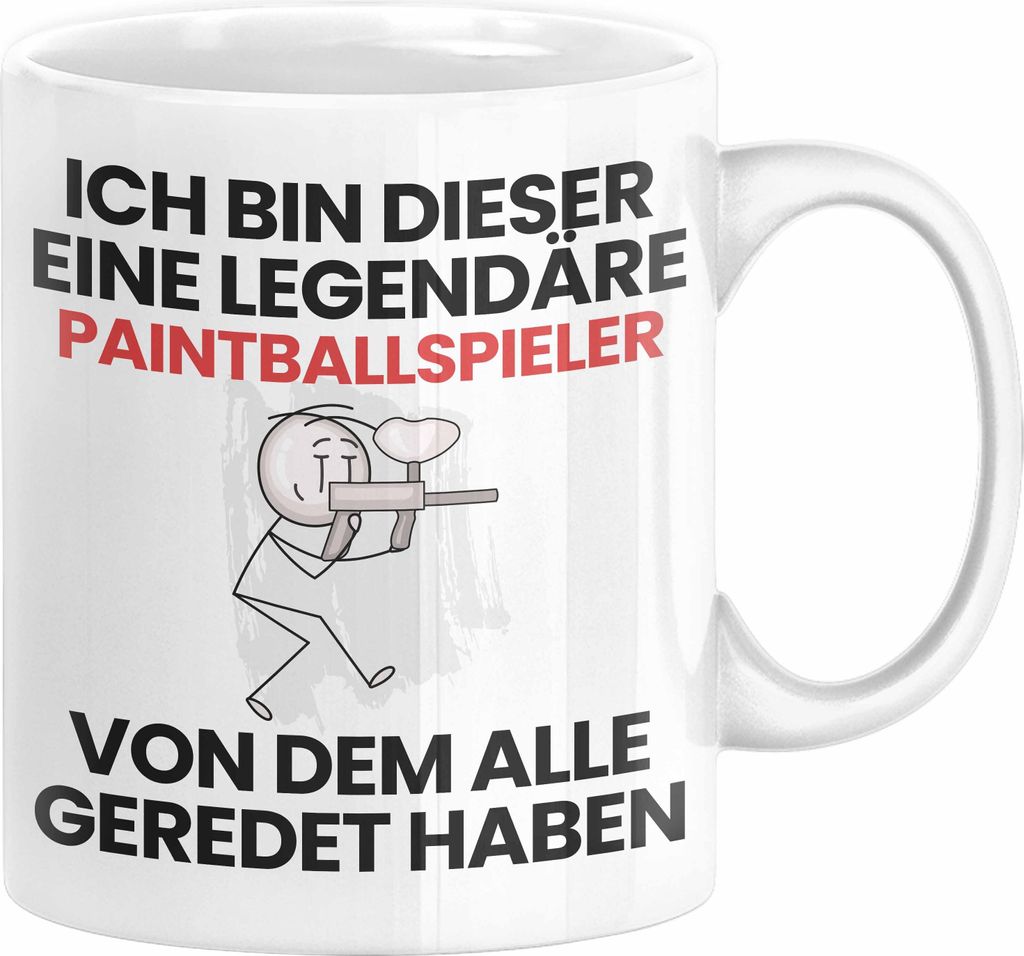 Paintballspieler Geschenk Tasse Lustige Geschenkidee Geburtstag für Paintballspieler Ich Bin Dieser Legendäre Paintballspieler Von Dem Alle Gered...