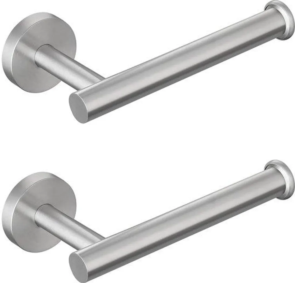 Porte-rouleau papier toilette mural pour salle de bain moderne - Set de 2