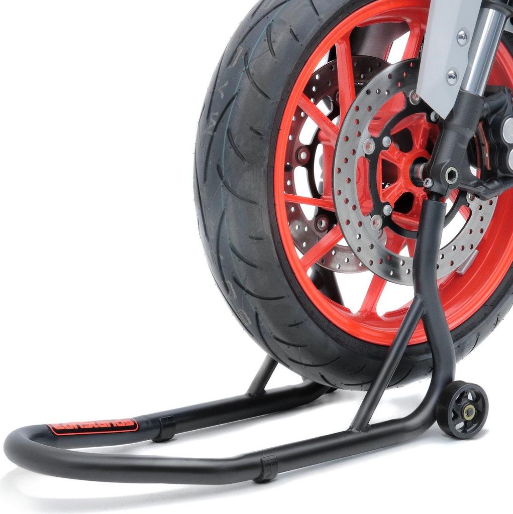 - Motorrad Montageständer für Vorderrad Fork Schwarz-Matt Motorradheb