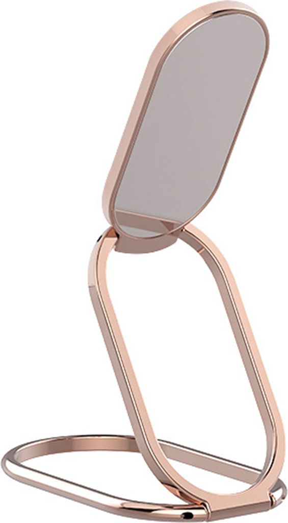 Handyhalter 360 -Grad -Rotation Multifunktionales Kunststoff -Rücken -Grip -Faltungsmobil -Mobiltelefonständer für Tabletten-Roségold