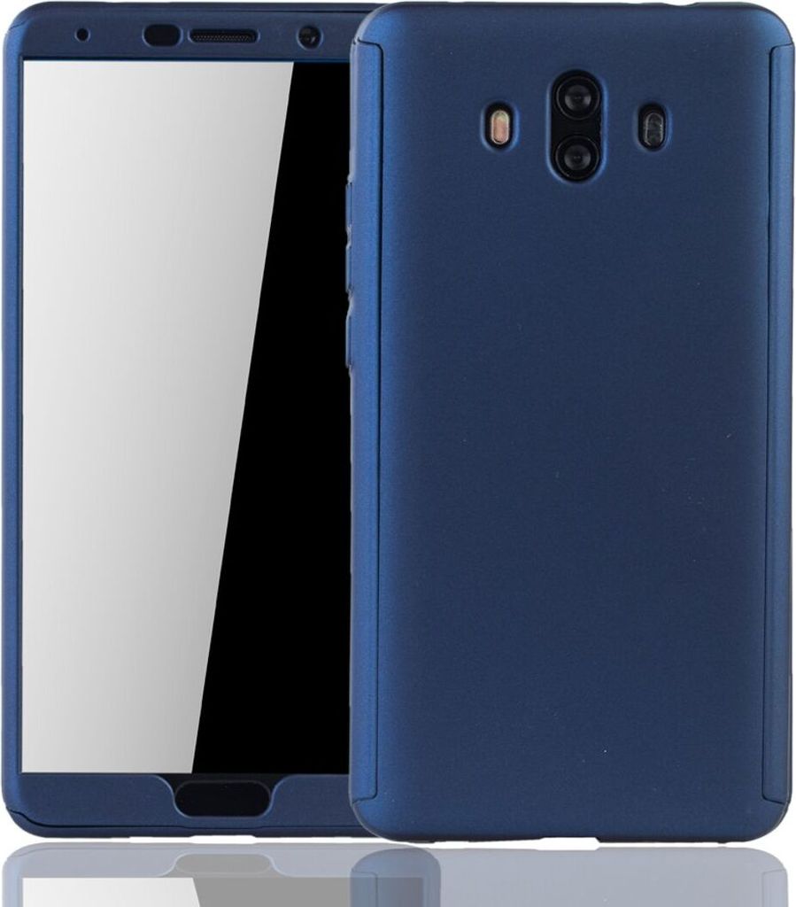 Handyhülle Schutzhülle für Huawei Mate 10 Full Case Cover Displayschutz 360 Blau
