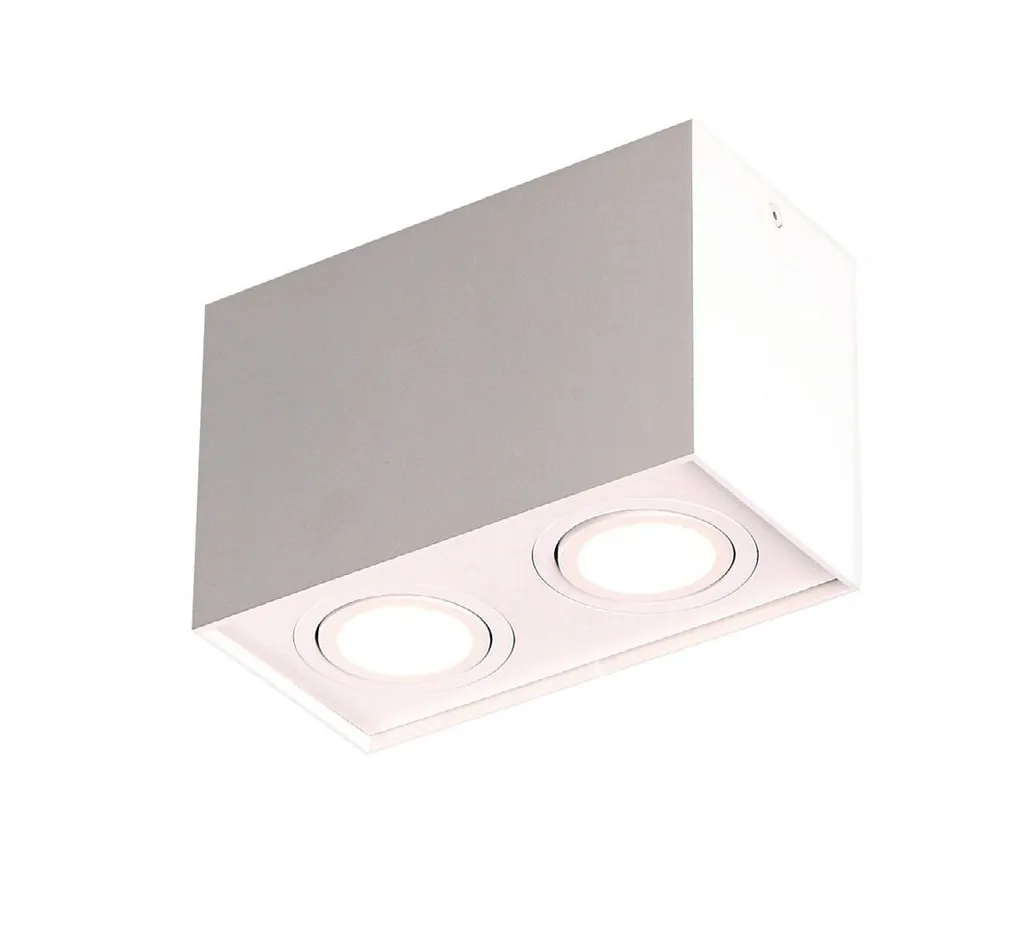 Spot en Métal Blanc BASIC SQUARE Maxlight Design Rectangulaire