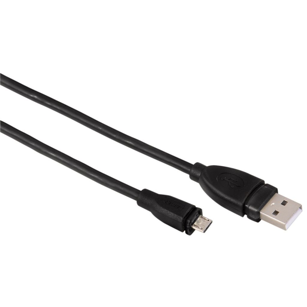 Hama 00054588, 1,8 m, USB A, Micro-USB B, 0,48 Gbit/s, Schwarz
