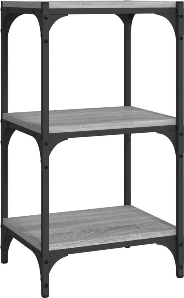 vidaXL Regál na knihy Grey Sonoma 40x33x70,5 cm z dreva a Obrázok produktu 