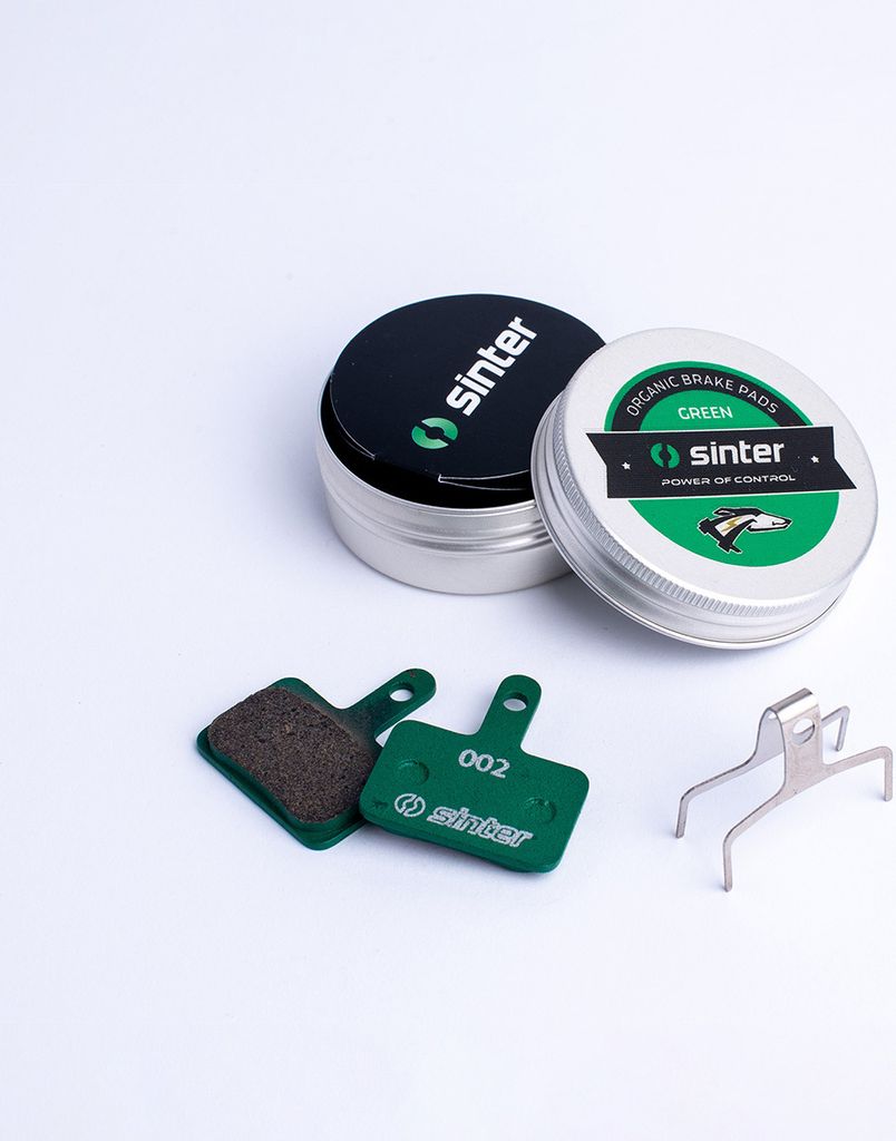 Scheibenbremsblöcke rennen grün