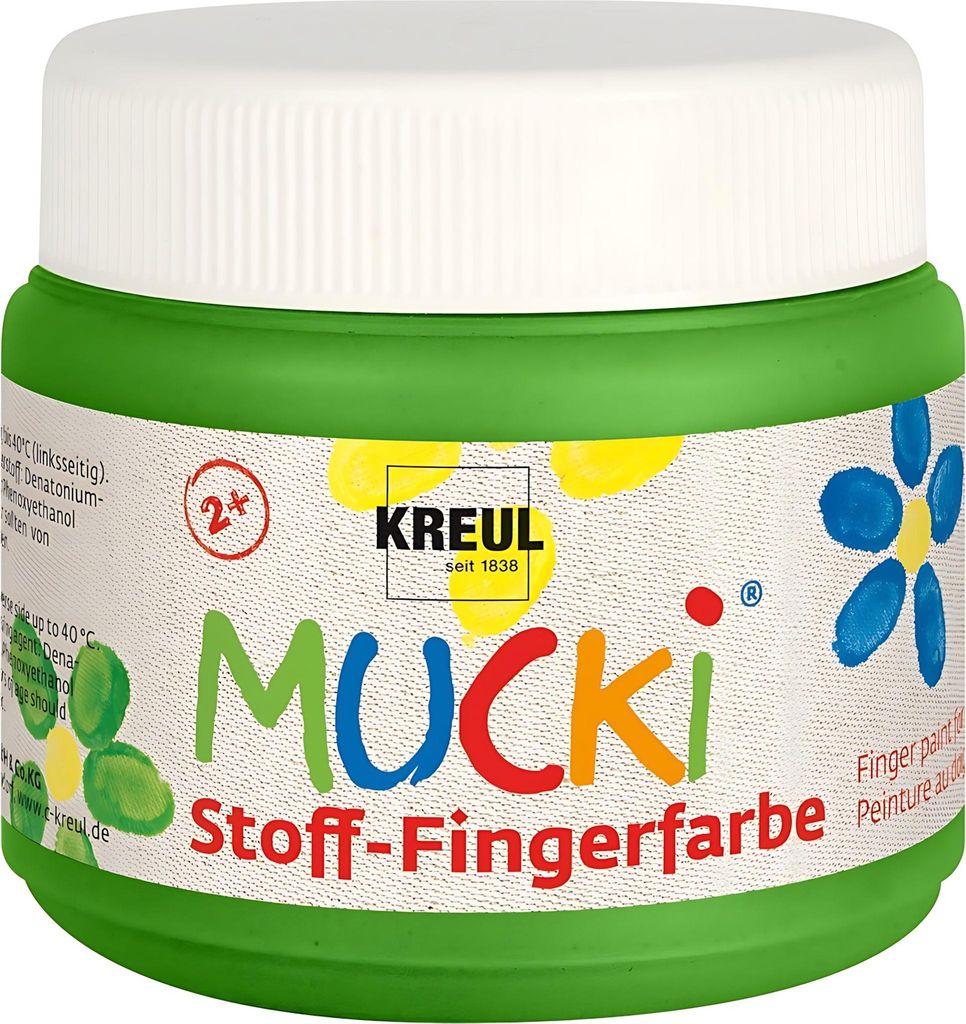 Vernice a dita per tessuti Mucki, 150 ml, verde Immagine del prodotto 