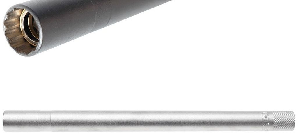 BGS 2447 Zündkerzen-Einsatz 14 mm, mit Magnet, 12-kant, 10 (3/8), Länge 250 mm