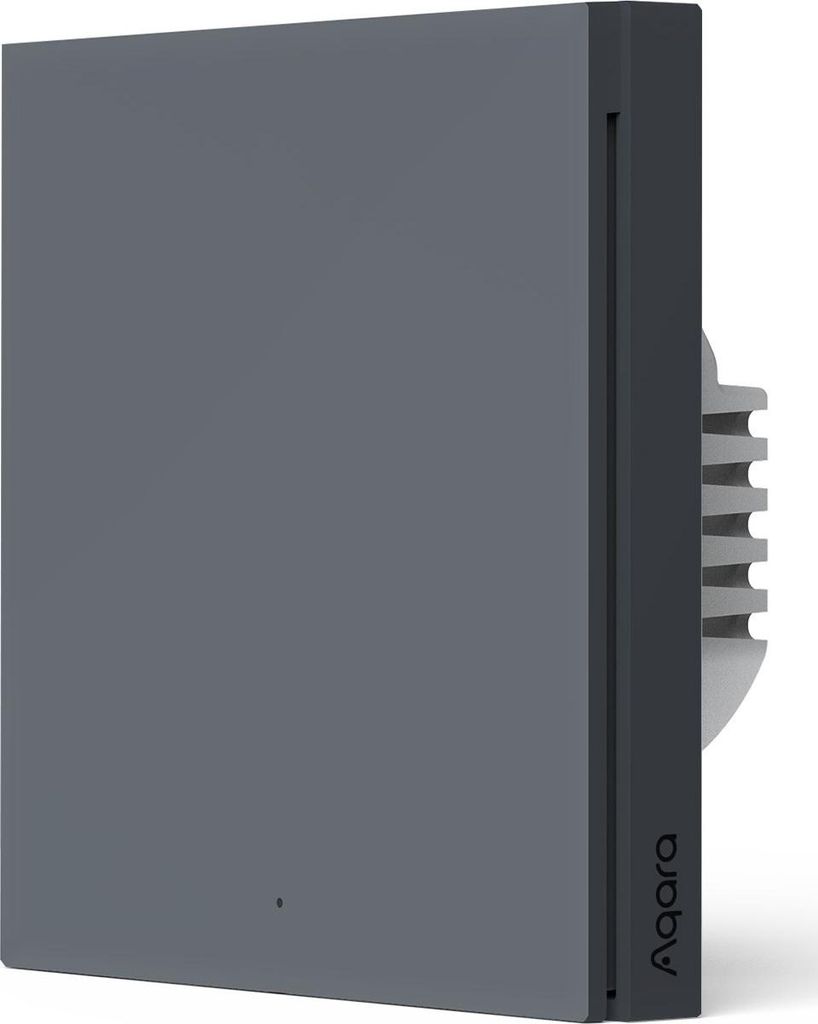Aqara Smart Wall Switch H1(No Neutral, Single Rocker) grau (HomeKit)
