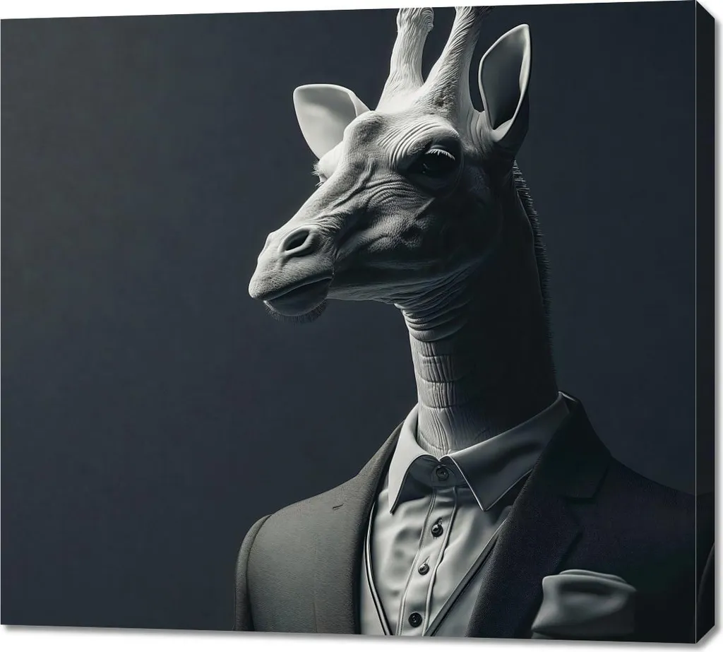 Quadro Giraffa 100x90 Effetto 3D - Il Must-Have per una Casa Instagrammabile