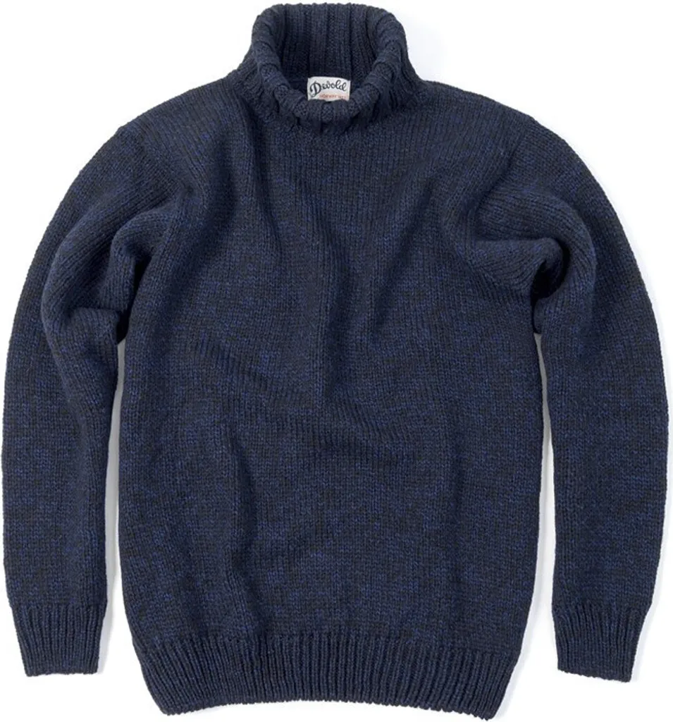 Pull de Randonnée Devold Nansen High Neck - Vêtement Chaud de Ski Navy S - 2