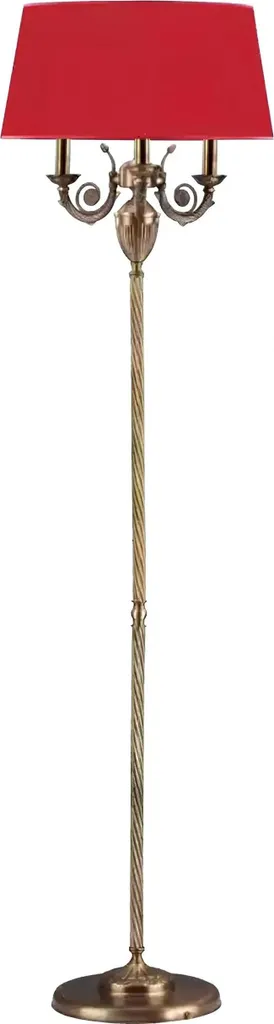 Lampadaire Rouge et Or 173cm - Éclairez vos Angles Sombres avec Style