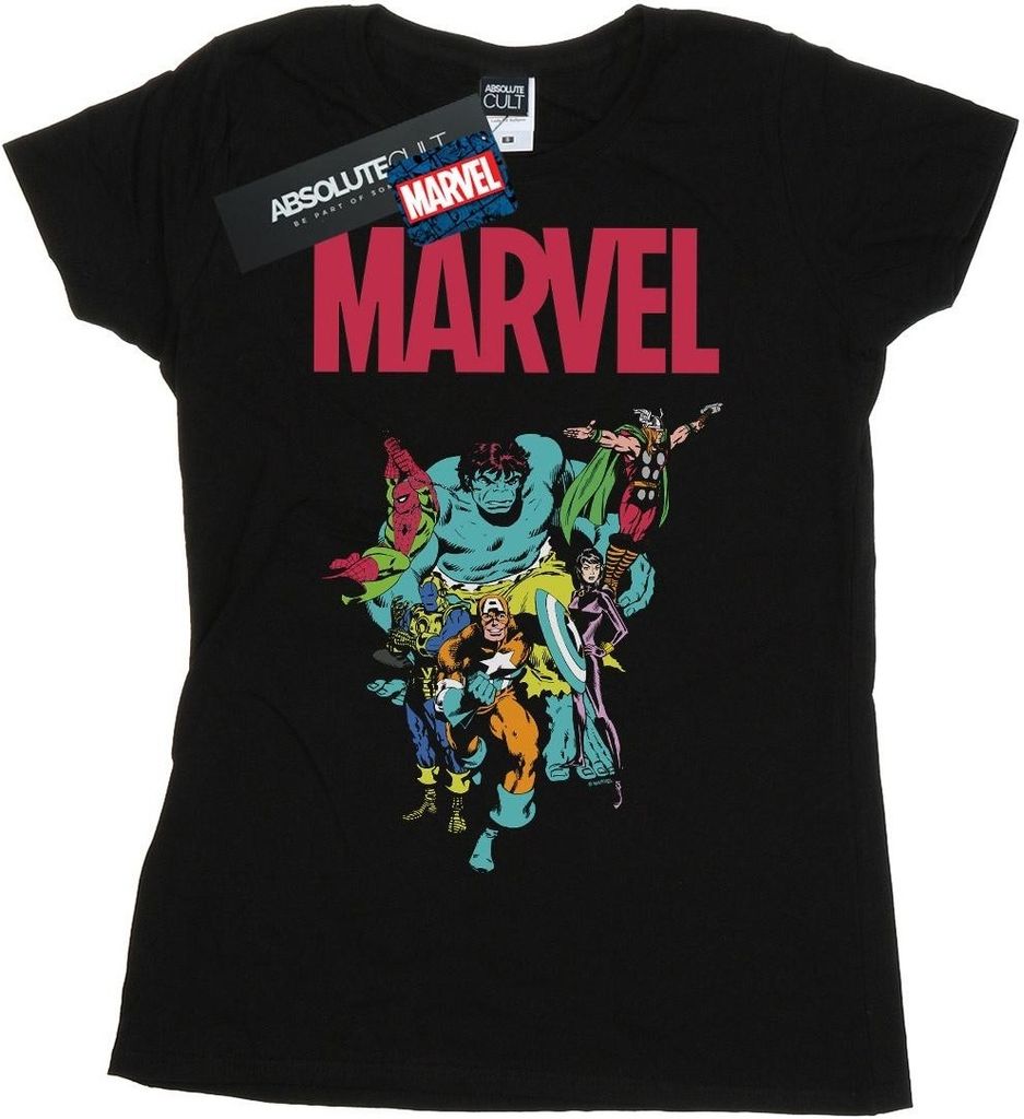 Marvel - "Avengers" T-Shirt für Damen BI34852 (L) (Schwarz) Produktbild 