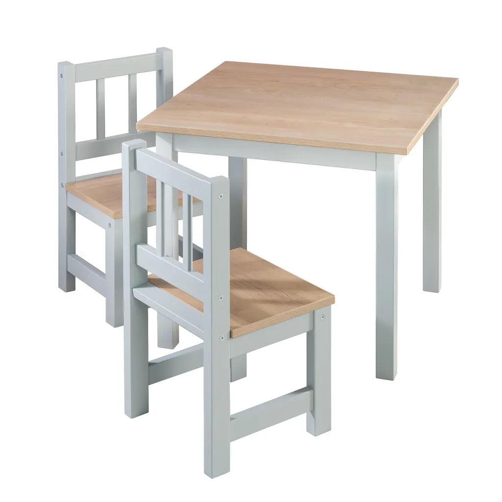 Set table et chaises Woody roba : mobilier stable et sécurisé enfant