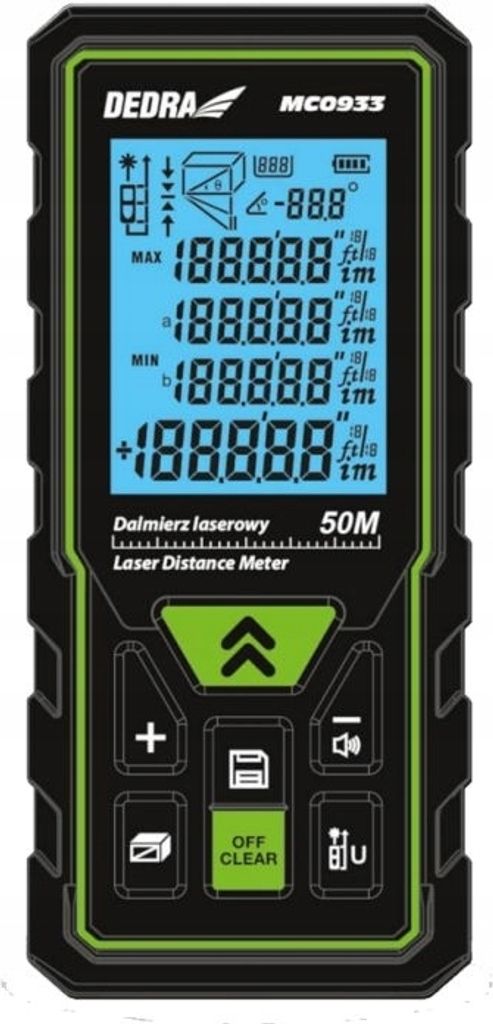 Kreuzlinienlaser, grün + Laserentfernungsmessung 40m - Set