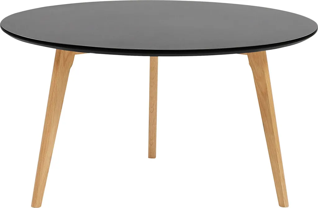 Petite table basse noire ø 80 cm : gagnez de la place avec élégance