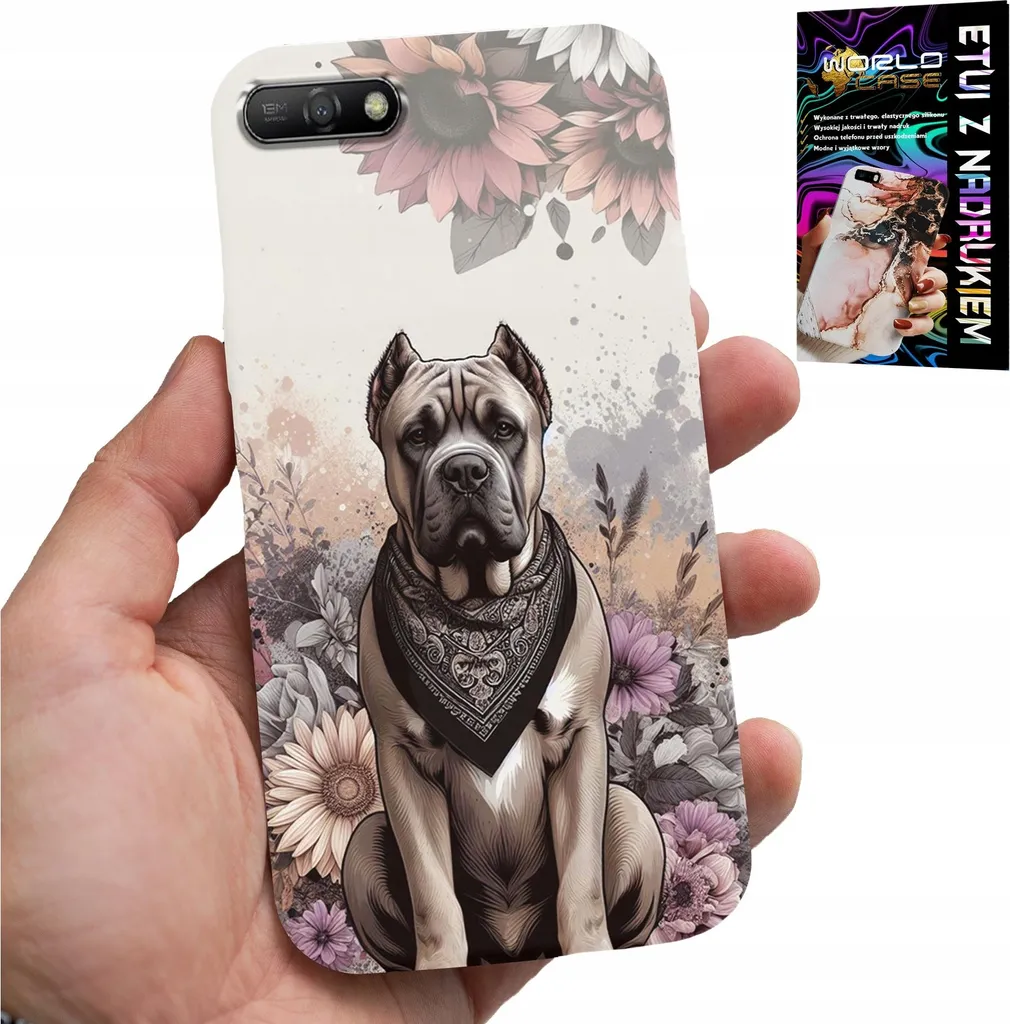 Custodia Huawei Y6 2018 Cani e Lamina - Cover Fashion per Amanti Cani