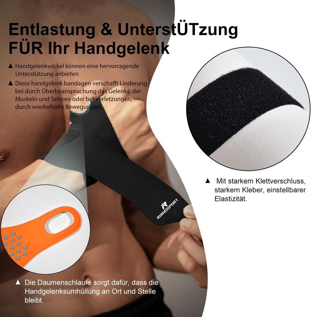 Handgelenk Bandagen Handgelenkstütze Handgelenkbandage Produktbild 4