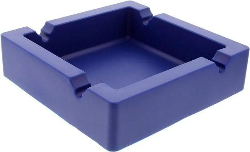 Cendrier silicone bleu marine extérieur fixation ventouse anti-vent