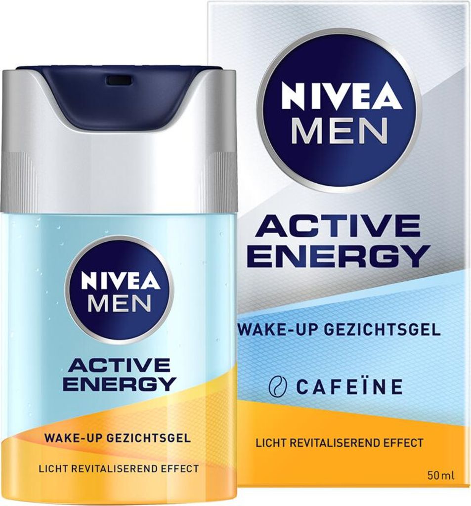 NIVEA MEN Active Energy Wake-Up Gesichtsgel mit Koffein 50 ml - 1 Stück