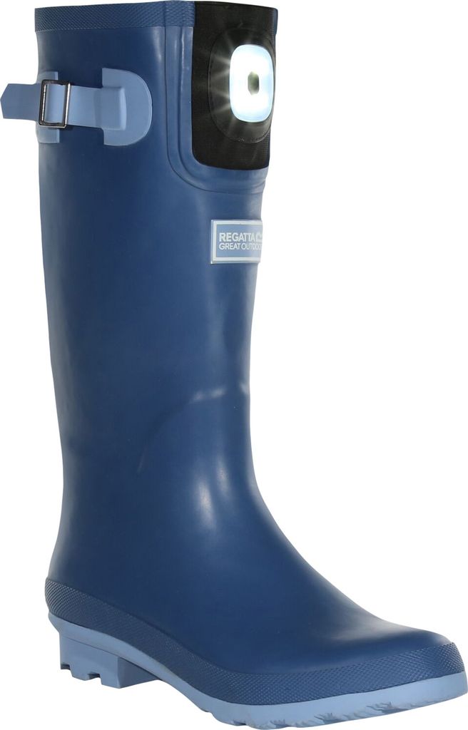 Regatta - Damen Gummistiefel "Fairweather Shine", LED RG8249 (38 EU) (Graublau)