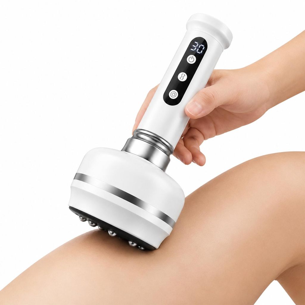 Figurformender Massager,Vakuum-Anti-Cellulite-Massagegerät,elektrischer Gua-Sha-Massager, 30 Saugstufen,für Straffung, Lymphdrainage und Durchblu...