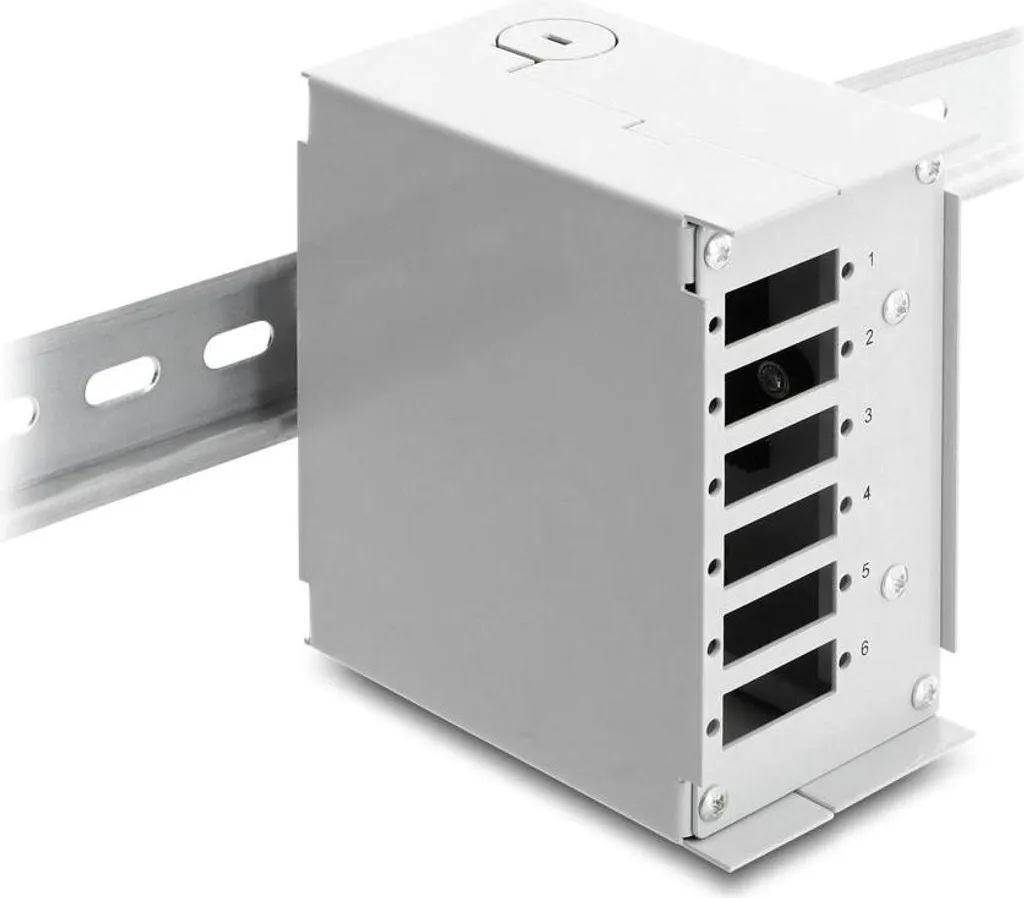 Panneau de brassage fibre rail DIN : solution compacte 6 ports SC LC