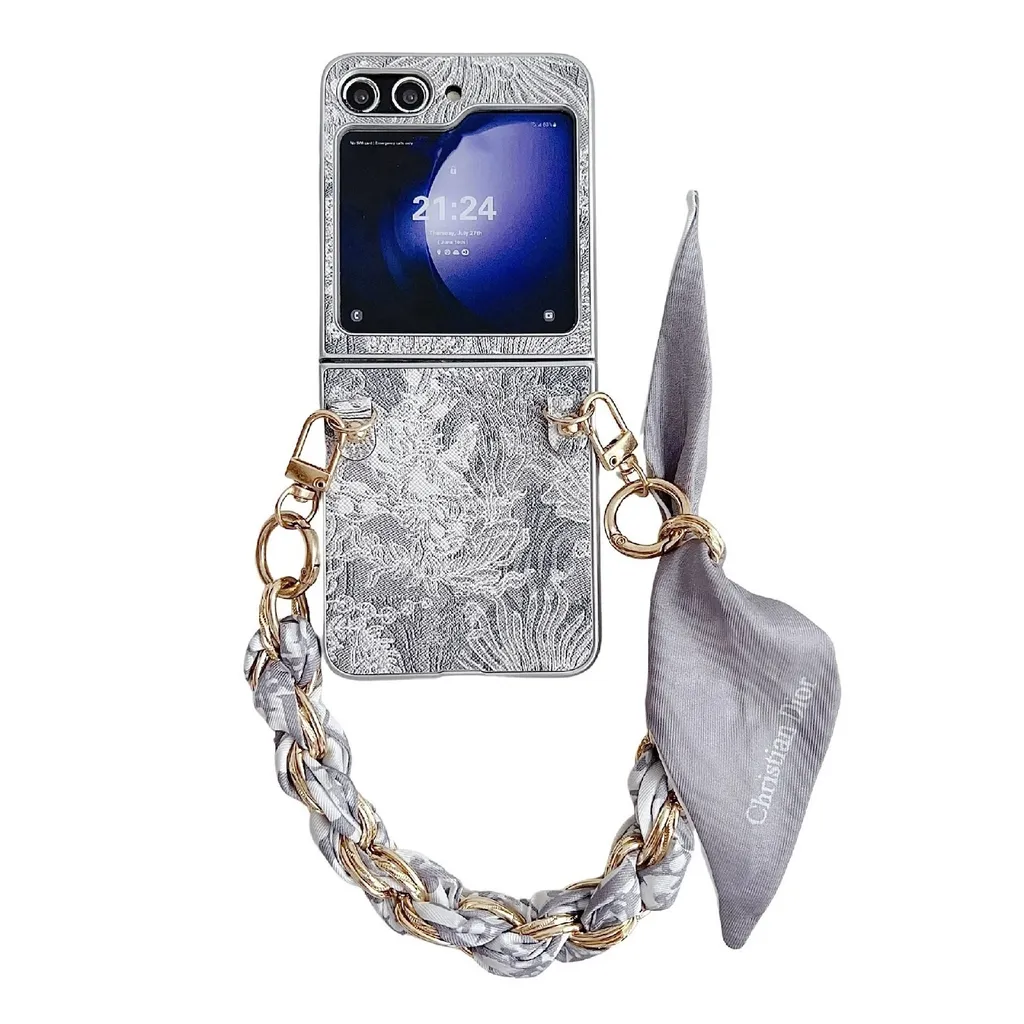 Cover Samsung Z Flip7 FE / Flip6 con Bracciale Perle | Accessorio Trend