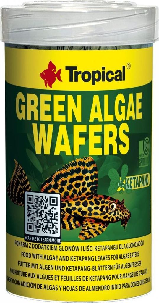 Tropical Green Algae Wafers, 100 ml