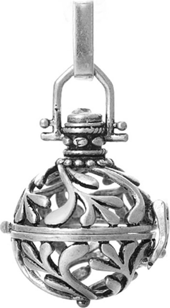 Anhänger Hohlglocken Design Mehrzweck Kupfer Mode Halsketten Zubehör für Mädchen-Antikes Silber