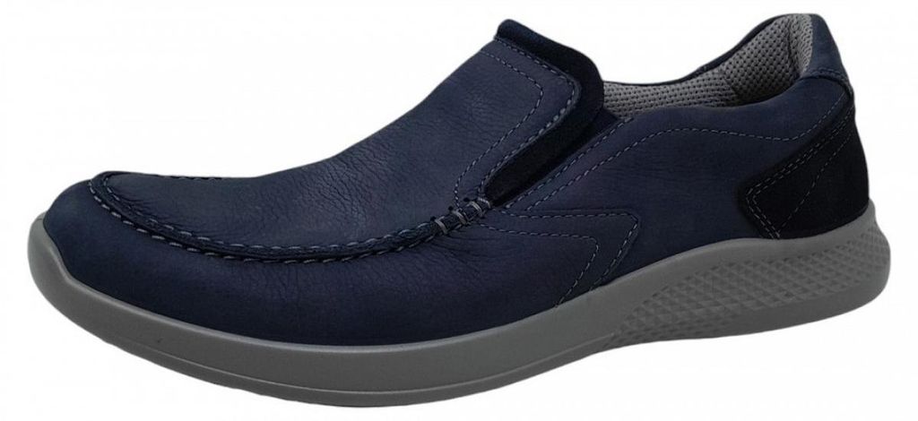 Jomos CAMPUS Slipper in Übergrößen Blau 322384 916 845 große Herrenschuhe, Größe:43