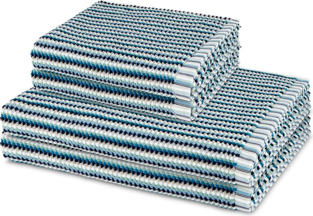 Möve Bliss 2 X Handtuch 2 X Duschtuch im Set Extra weich und hautfreundlich, Perlstruktur mit Massageeffekt, Moderner breiter Saum mit Aufhänger