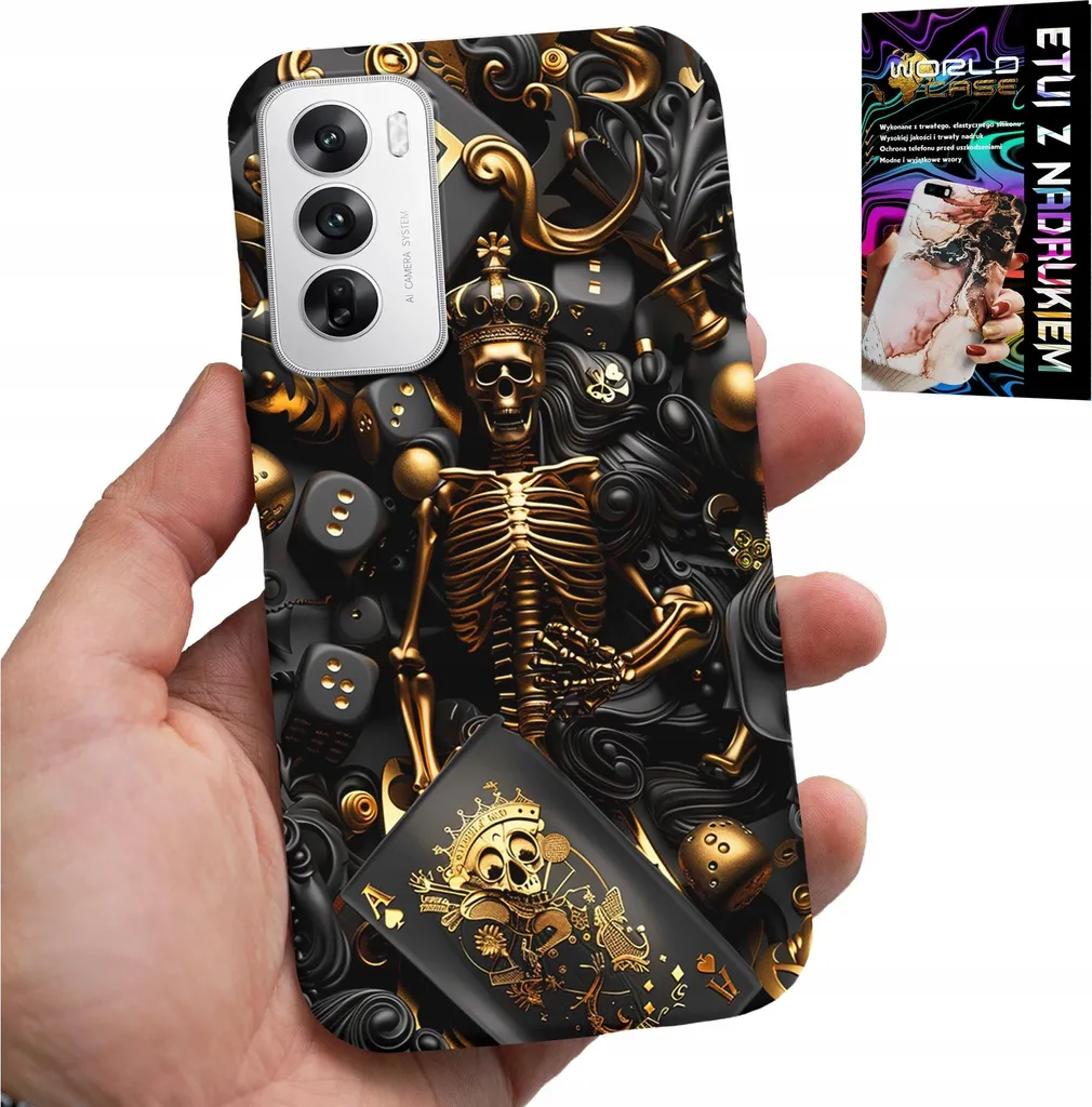 Offerta Cover Oppo Reno12 Pro 5G Poker Ace + Pellicola Schermo
