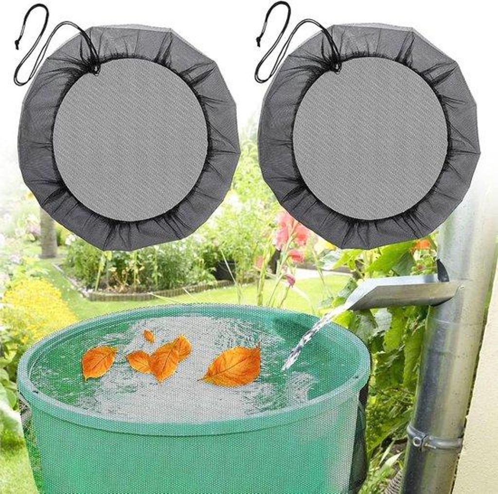 Regentonnet-set Ø 95 cm mit Zugband - Schutz vor Blättern und Mücken