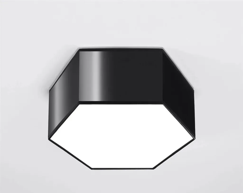 Plafoniera Professionale Sunde 13 Sollux 2xE27 Nera | IP20 - 18