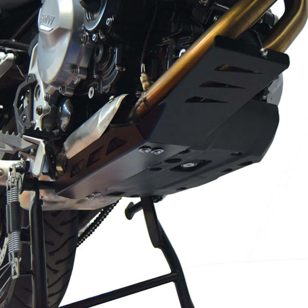 ISOTTA Schwarzer Unterfahrschutz für die Auspuffanlage für BMW F 850 GS