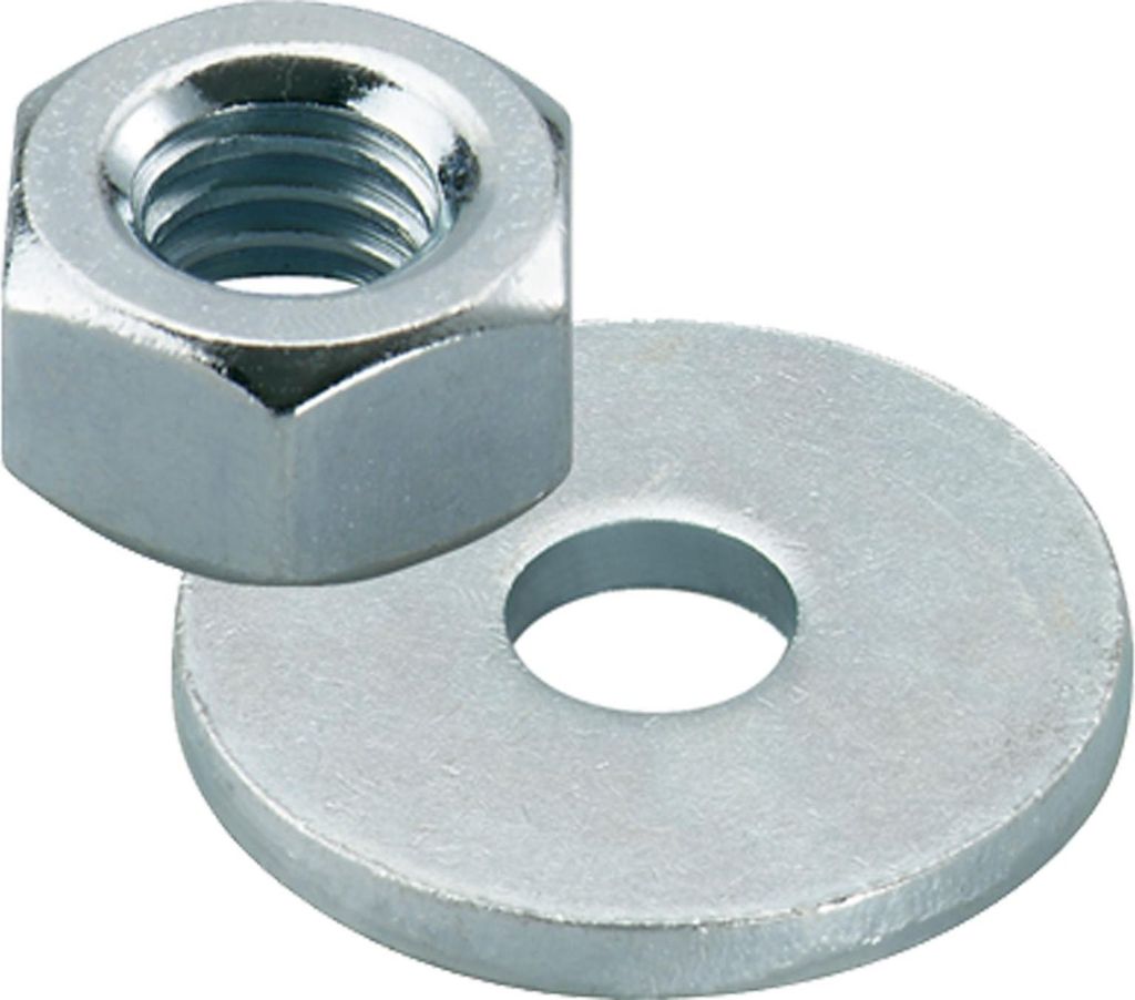 Fischer Sechskantmuttern & Scheiben M16 galvanisch verzinkt B (20)