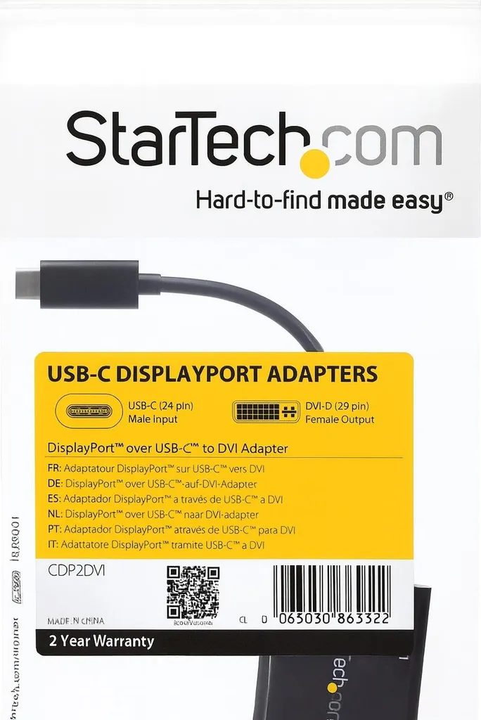 Adattatore Video StarTech USB-C/DVI - Soluzione Display per MacBook e PC - 10