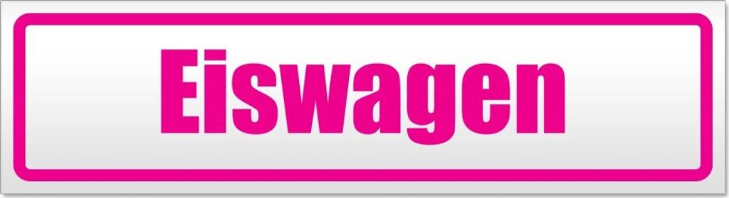 Eiswagen Magnetschild Schild magnetisch