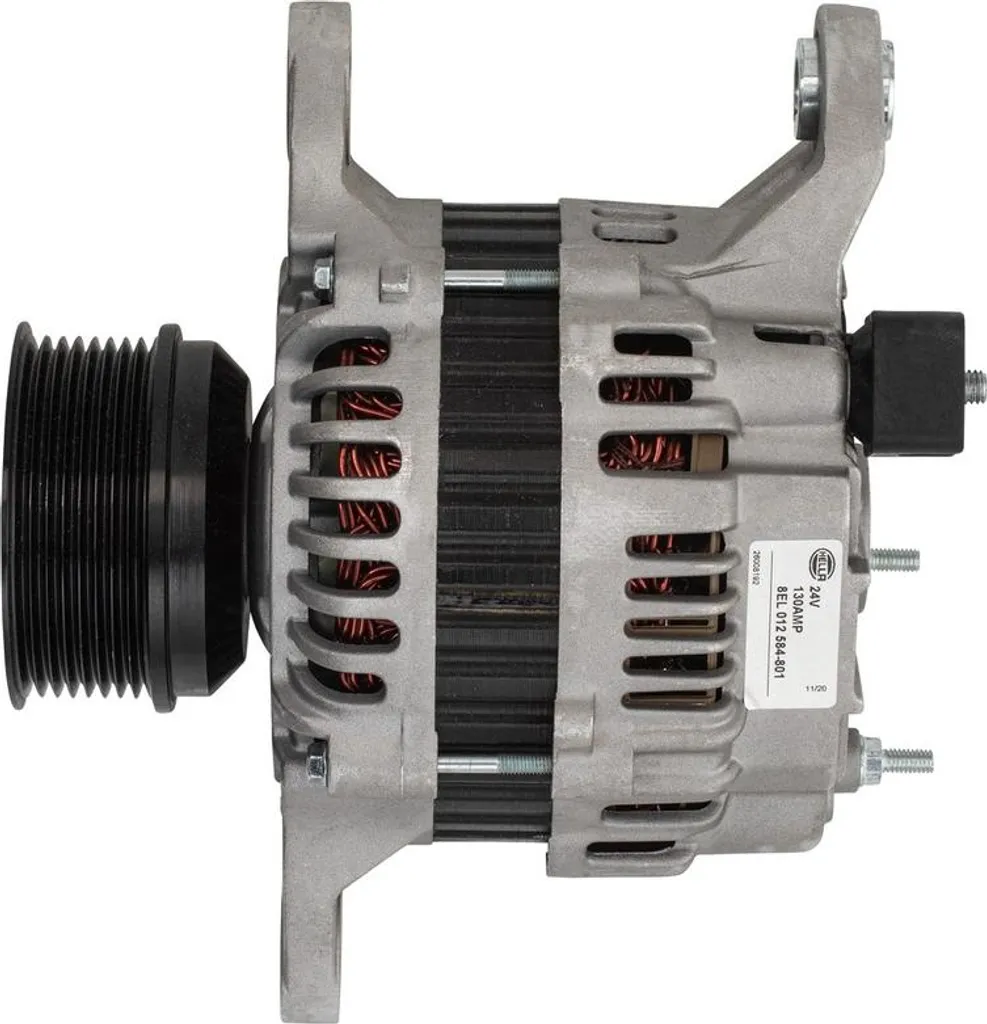 Alternateur HELLA avec poulie 82mm pour RENAULT - Pièce d'origine 12V