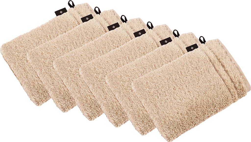 6er Pack Waschhandschuh Vienna Style Supersoft von der Marke Vossen 22 x 16 cm